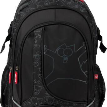 Plecak szkolny młodzieżowy SI-07 Simon`s Cat black