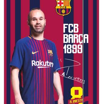 Teczka z gumką A4 FC Barcelona Iniesta 8